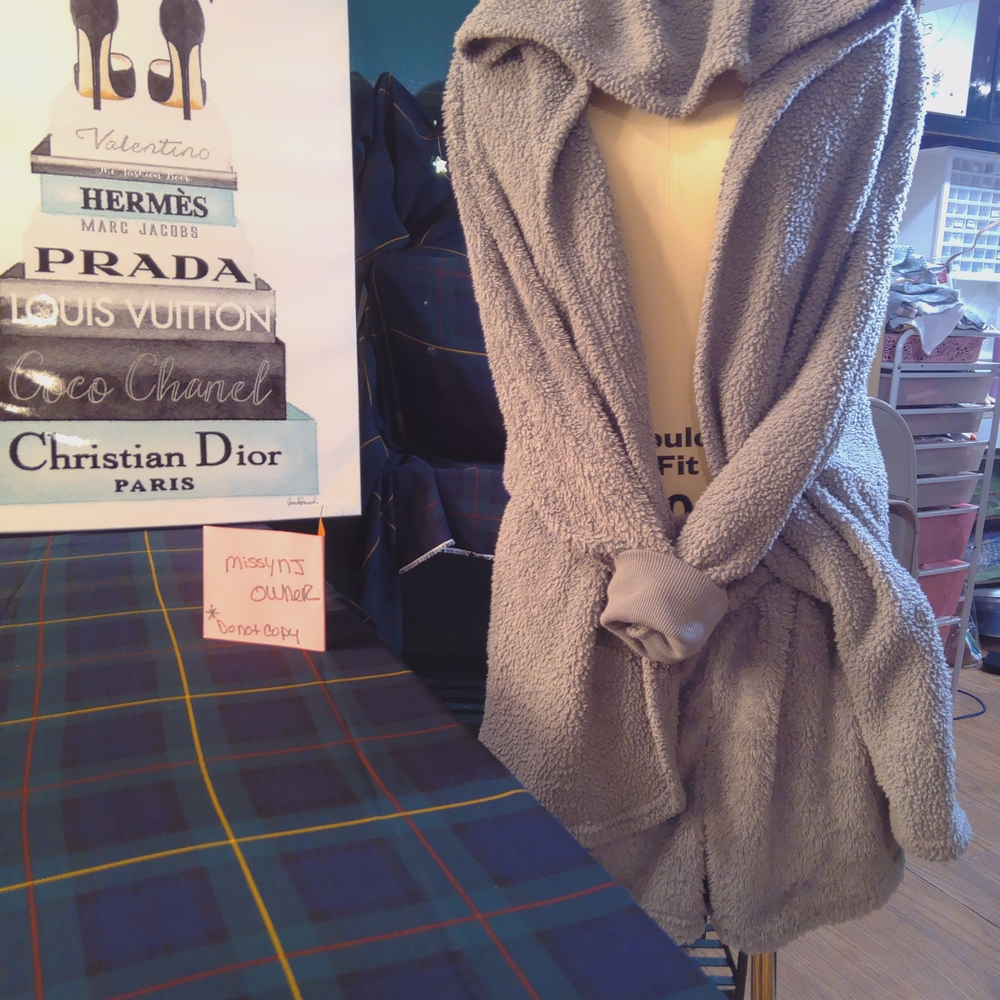 Cozy Gray Hooded Cardigan